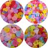 Mixed Trumpet Flower Frosted Acrylic Plastic Beads Caps End Caps for DIY Bracelet Necklace Making Jewelry Findings