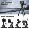 150cm/ 59in Portable Camera Tripod Stand Aluminum Alloy Photography Travel Tripod 3kg Load Capacity