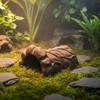Керамическое укрытие для рептилий Текстурное укрытие Землистое для аквариумных пейзажей