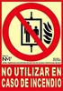 Fire Extinguishing Sign Not To Be Used In Case of Class A Fire (PVC 1mm) 21x30cm Normal Light