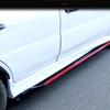 4PCS Universal Red Black 2.4M Side Skirt Extensions Car Side Skirts Winglet Splitters Lip For Benz For BMW For Honda For Toyota