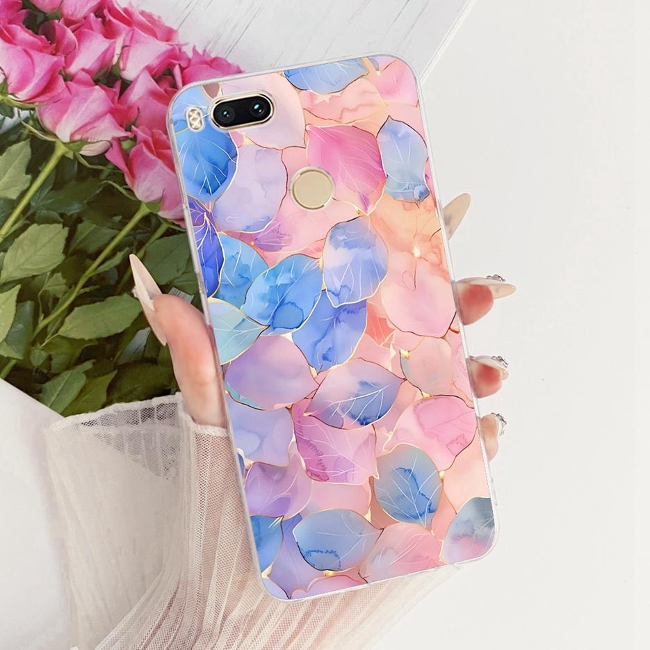 For Xiaomi Mi A1 Case Mi5X Luxury Flowers Butterfly Painted Cover Soft Silicone Phone Case For Xiaomi Mi 5X MiA1 Back Cover Bags