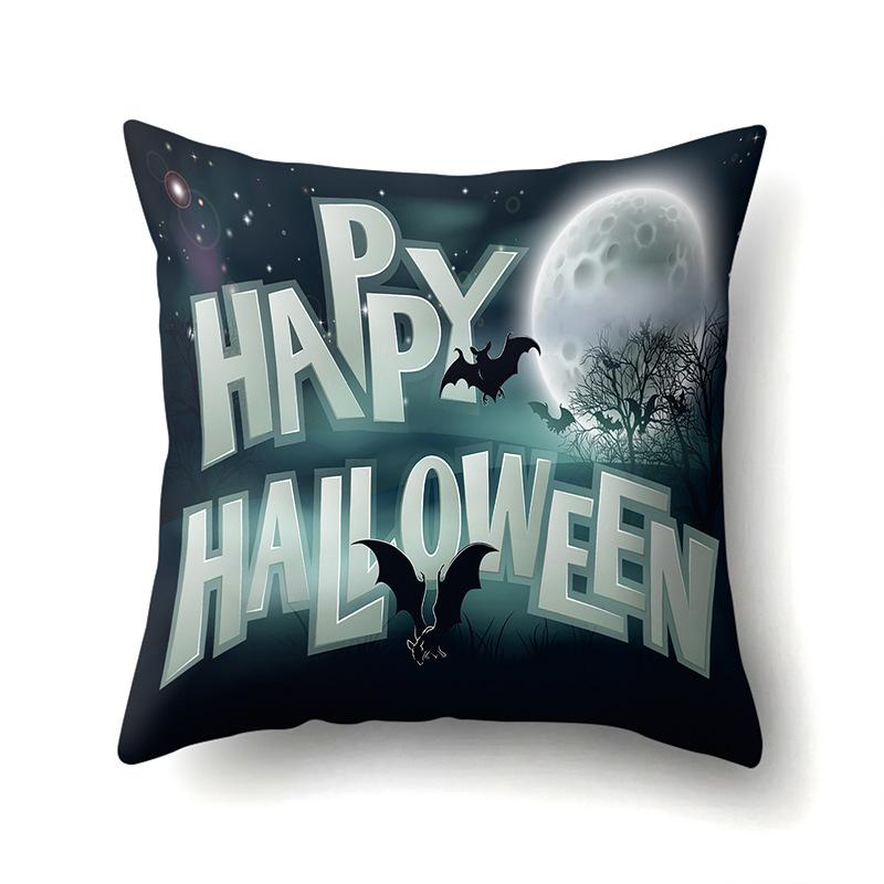 Halloween Pillowcase Car Waist Pillow Pumpkin Sofa Cushion Cover Office Home Living Room Pillowcase