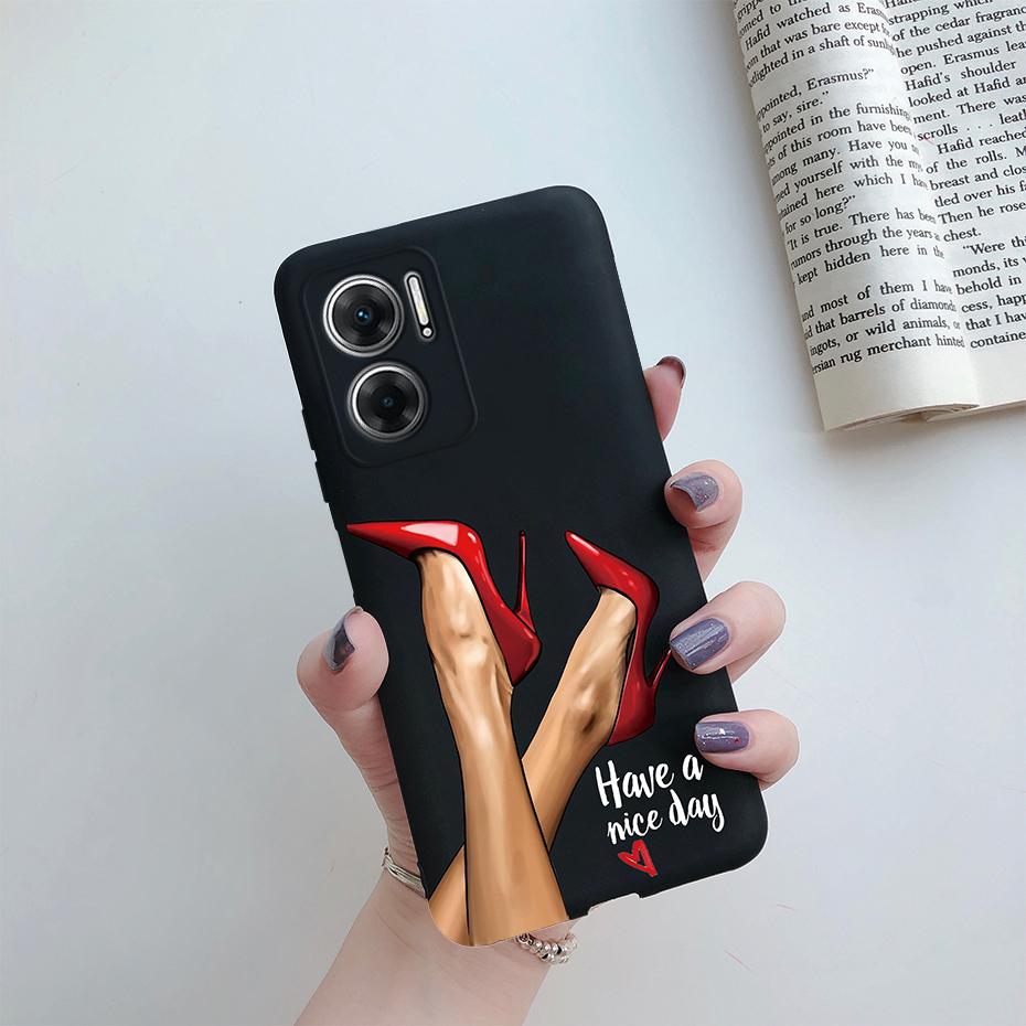 Case For Xiaomi Redmi 10 5G Case Silicone Soft Cute Pretty Girls Cover Funda For Xiaomi Redmi 10 5G 22041219G 22041219NY Bumper