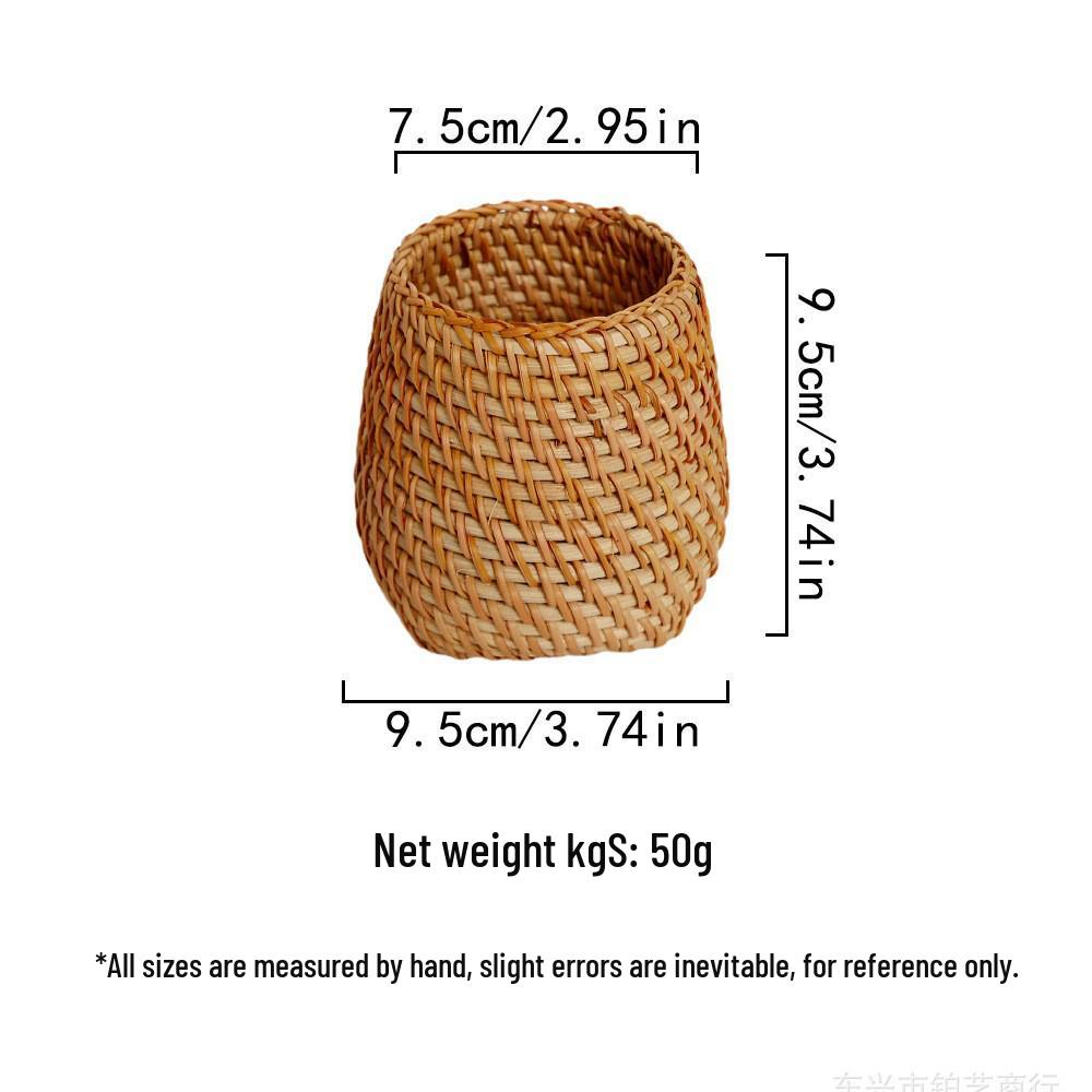 Вьетнамский ротанговый набор: чайница и подставка для ручек