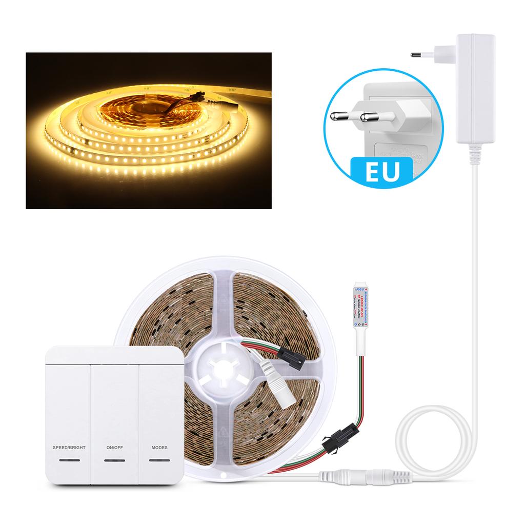 5 м 10 м/рулон светодиодная лента для скачек на лошадях 24 В 120 светодиодов/м бегущая вода течет световая лента с беспроводным контроллером RF