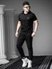 European High-End Small-Label Short-Sleeved T-Shirt for Men 2025 New Summer Trendy Brand Casual Hooded Half-Sleeved Sweatshirt