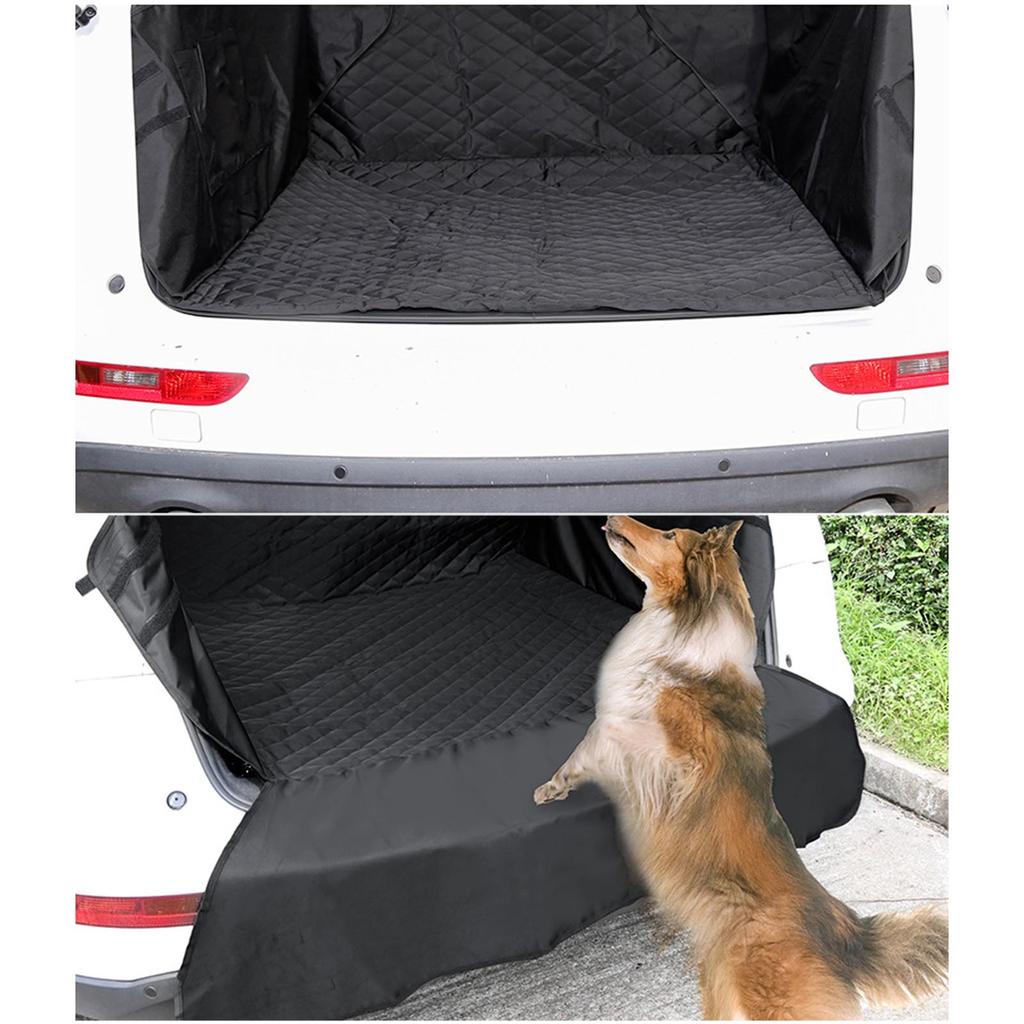 Коврик для багажника для домашних животных, устойчивый к царапинам, чехол для сиденья собаки, простой в установке, регулируемый защитный коврик для заднего сиденья для домашних животных, защитный коврик для багажа