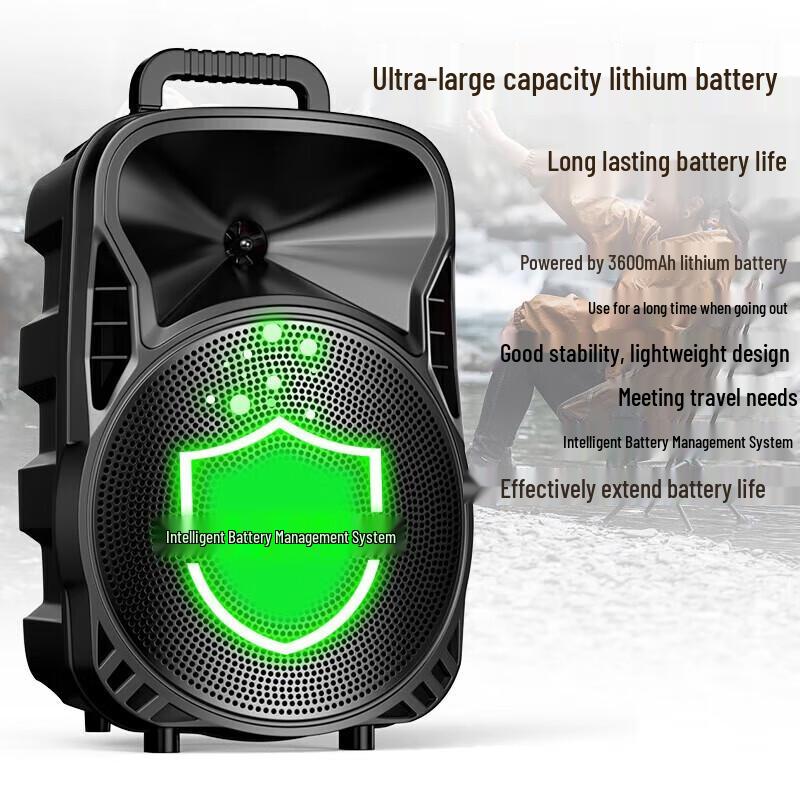 Soaiy SA-809 8-inch Portable Outdoor KTV Speaker