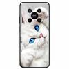 For ZTE Blade V70 Max Case Lion Cat Black Soft Silicone Fashion Phone Cases For Nubia V70 Max Protective TPU Coque Blade V70 Max