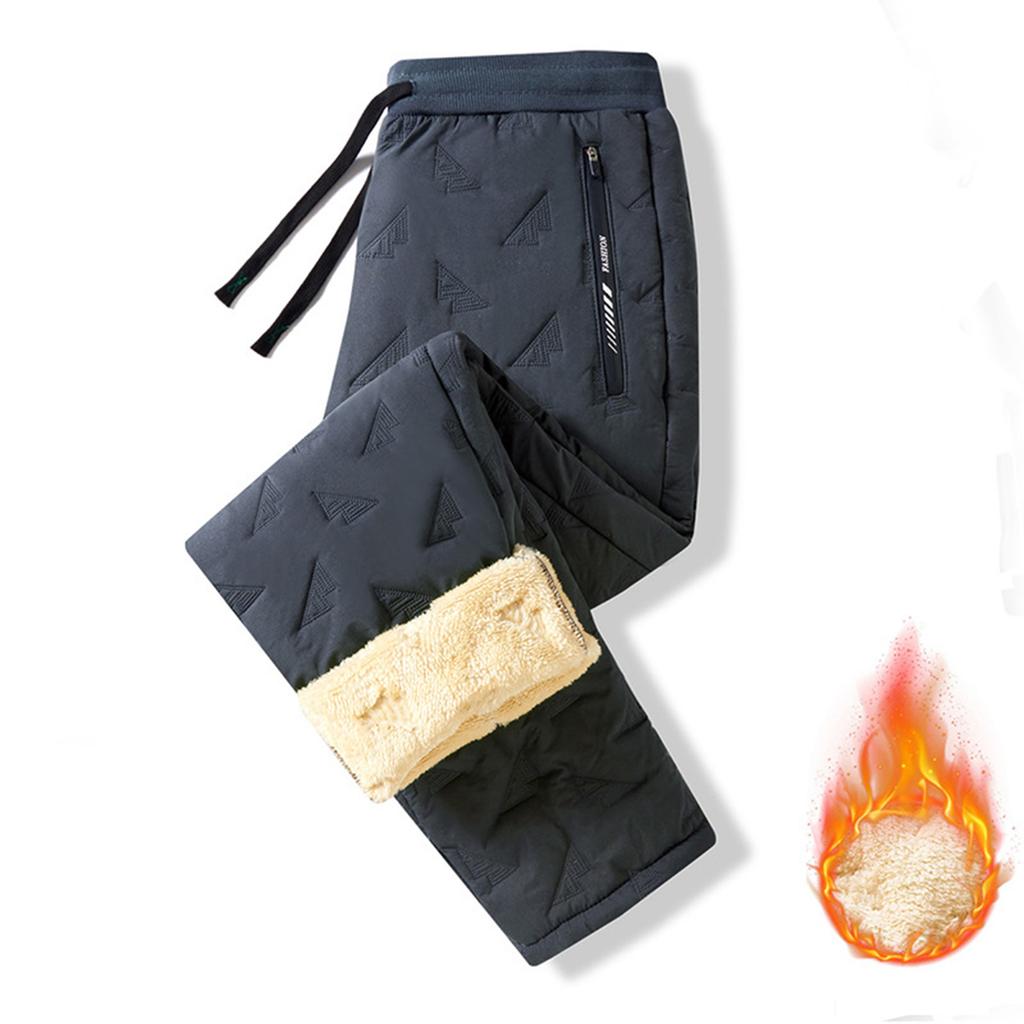 Мужские флисовые повседневные прямые спортивные штаны на кулиске