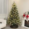 6ft LED Pre-Lit Artificial Christmas Tree, with Base