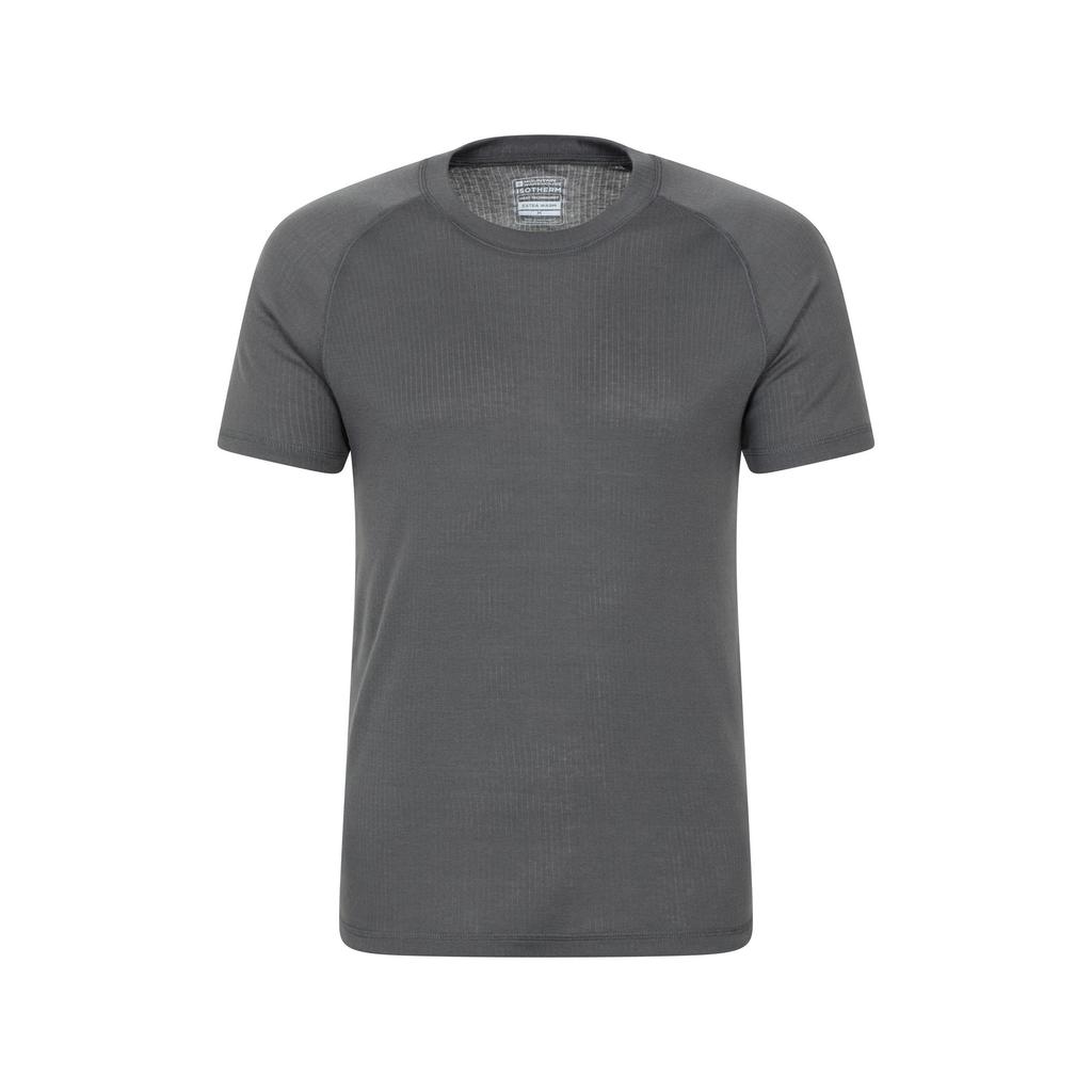 Mountain Warehouse Mens Talus Round Neck Short-Sleeved Thermal Top