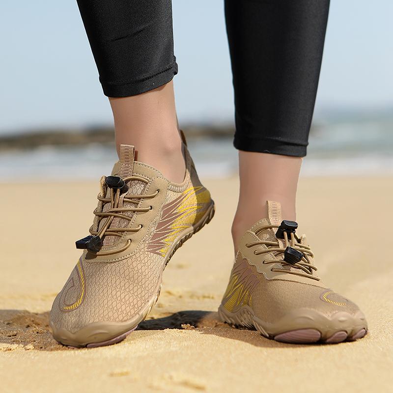 Быстросохнущие пляжные аквашузы для мужчин и женщин, дышащие, босоногие, водные кроссовки, нескользящая обувь для ходьбы по воде, для серфинга, каньонинга, рафтинга