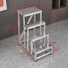 JINGGENG Industrial Aluminum Mobile Platform Ladder