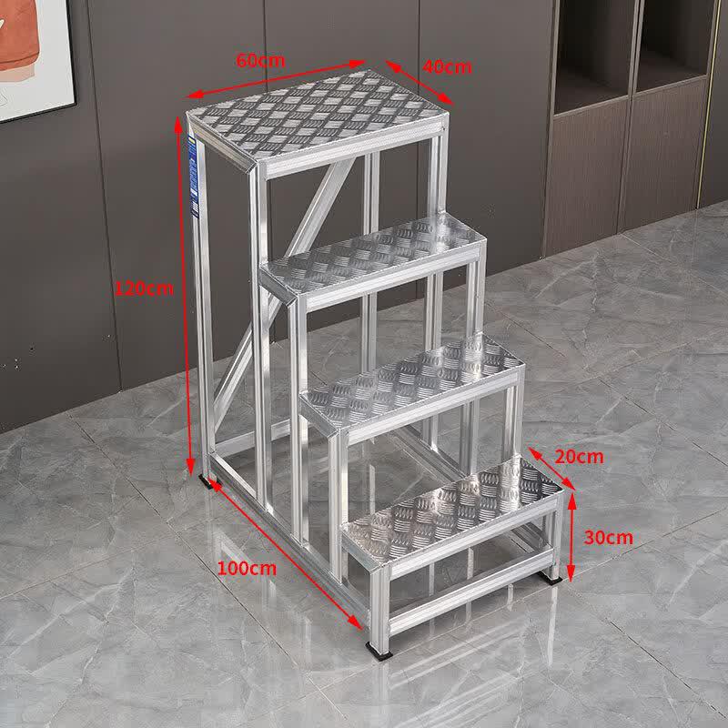 JINGGENG Industrial Aluminum Mobile Platform Ladder