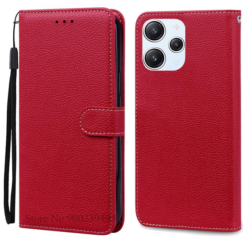 Для Xiaomi Redmi 12 Чехол Силиконовый Кожаный Чехол-книжка с кошельком Для Redmi 12 4G Чехол Защитник Чехол для телефона для Redmi 12 5G Coque Funda