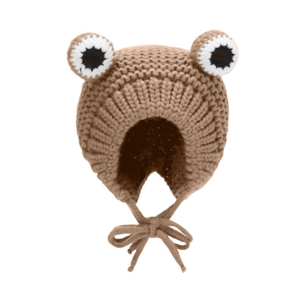 Warm Frog Knitted Hats Hip Hop Baby Children Beanie Caps Winter Autumn Hats Newborn Toddler