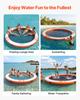 VEVOR Inflatable Floating Dock, 3.05M Inflatable Dock Platform, Non-Slip Water Air Mat with Portable Carrying Bag & Detachable Ladder