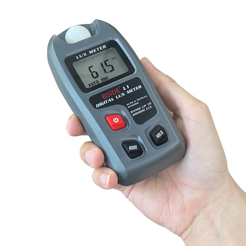 BSIDE L1 Digital Lux Meter Professional 200000 Light Meter FC Lux Illuminometer Photometer Tester LCD High Accuracy Light Tester