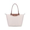 Le Pliage 31 Сумка-шоппер из переработанного холста с длинными ручками Сумка-пельмень Сумка через плечо Большие женские сумки Цвет бумаги 1899089555