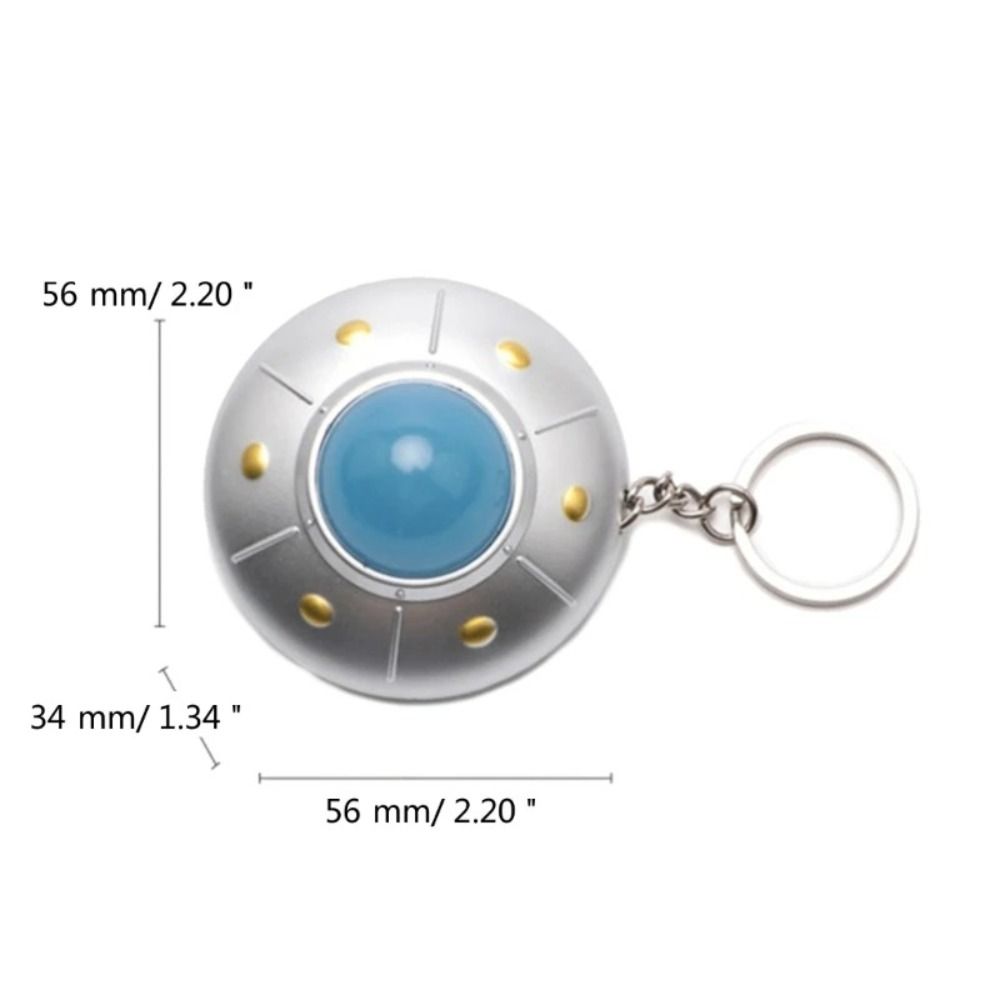 LED Light Flying Disc Keychain Pendant Spaceship Model Keyring Kids Toy UFO Keyring  Small Toy