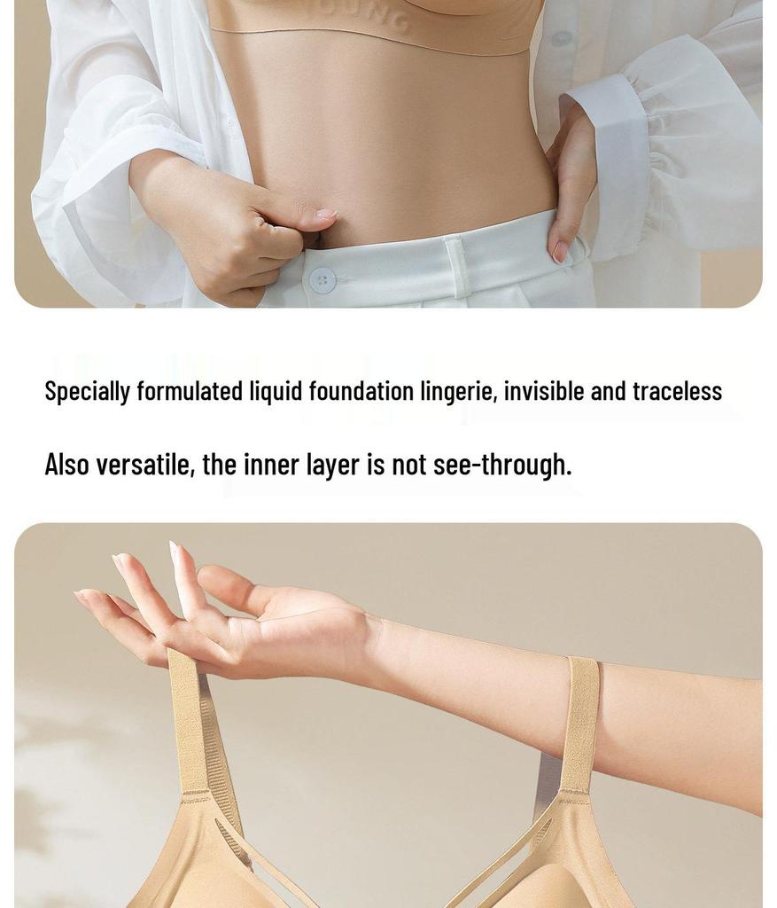 Seamless Plus Size Invisible Support Bra for Women - Lifting, Anti-Sagging, Thin Style, Minimizing Large Chest