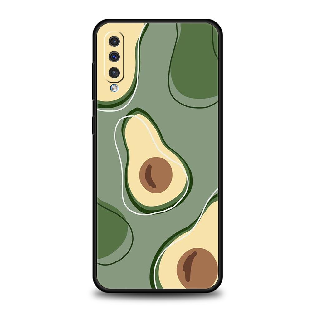 Милый чехол-авокадо для Samsung Galaxy A56 A36 A26 A16 A34 A24 A42 A22 A20 A12 A40 A30 A10 5G Мягкий ТПУ чехол-оболочка Funda Сумка