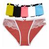 Underwear Women Cotton Sexy Lace Ladies Knickers Panties Low Waist Everyday Young Girls Briefs Lot 6 PCS