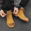 Мужские ботинки Мартин 2024 новые ботинки цвета ревеня британский стиль высокие берцы крутые не плохие рабочие ботинки челси короткие ботинки 26334-J