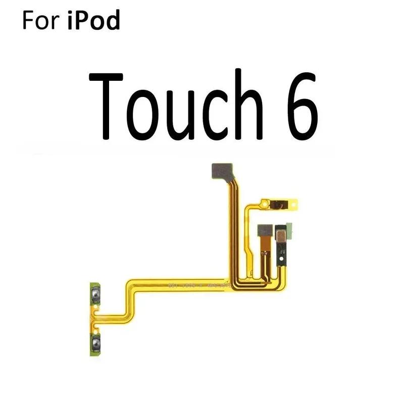 Volume audio mute power switch on off button key flex cable for iPod Touch 2 3 4 5 Nano 6 7 repair parts