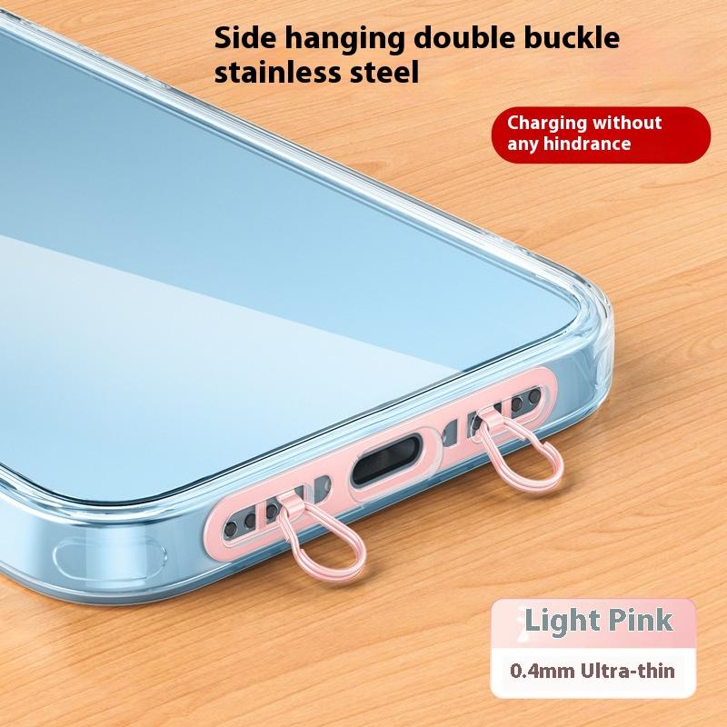 Металлическая подвеска-петля для телефона, модернизированное кольцо с двойным отверстием для пряжки, патч-шнурок для мобильного телефона, запасная часть для чехлов для iPhone