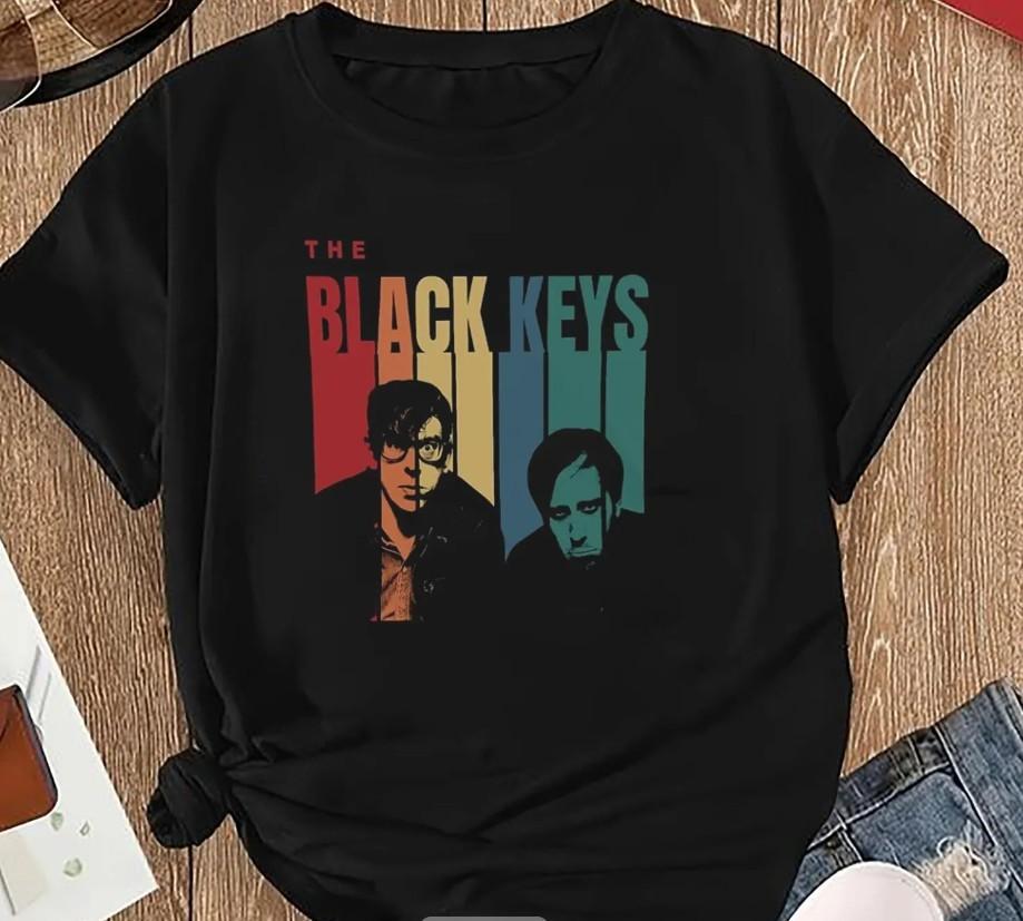 Футболка The Black Keys, РАСПРОДАЖА 2025,, футболка 2025 тренд тура, Унисекс футболка ко Дню матери