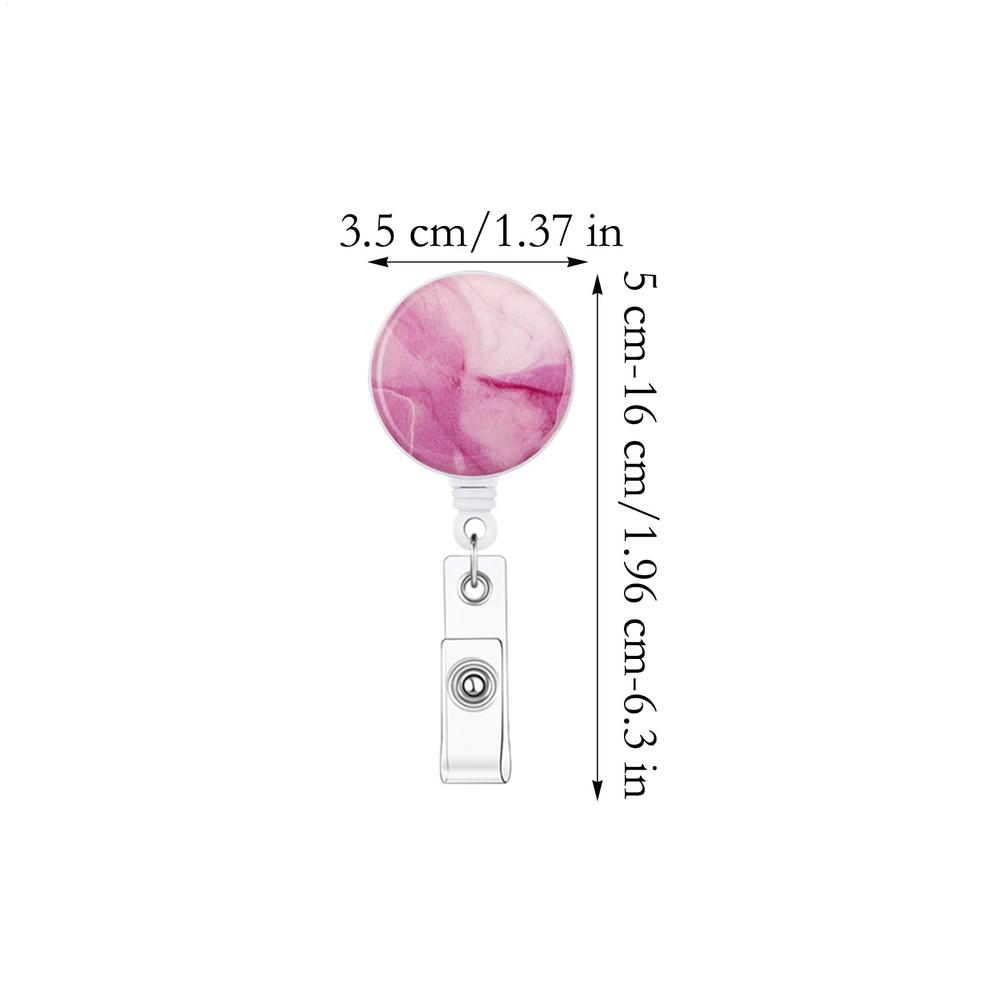 Retractable Badge Holders 3 Pieces Clear Window Quick Access Work Badge Holder With Retraction for Nurse Teachers Students
