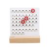 Полезный Деревянный Вечный Календарь Монтессори Милые Настольные Календари Регулируемый Отображение Недели Месяца Даты Домашний Офис Письменные Столы