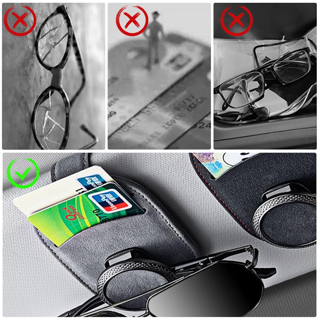 Ysemco Автомобильные солнцезащитные очки Карта Очки Солнцезащитные очки Автомобильные солнцезащитные очки Автомобильные очки 2 Карты Легкая установка Держатель, Держатель, Держатель, Зажим, Зажим, Держатель,