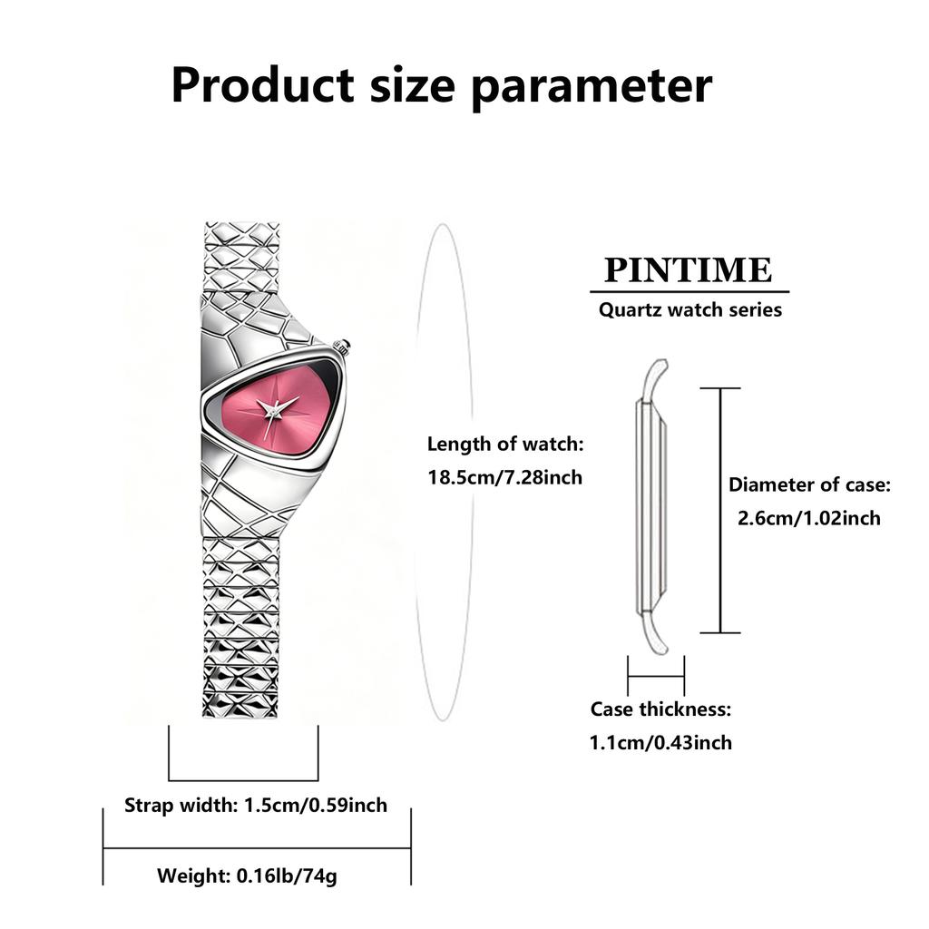 1pc Women's Watch, Original Snake Year Limited Edition Watch, Unique Reptile Design Small Luxury Wristwatch, Women's Quartz Watc