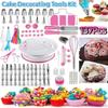 137Pcs Professional Cake Decorating Tools Kit Piping Nozzle Piping Bag Set  Dessert Pastry Making