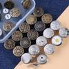 5pcs Replacement No-Sewing Metal Button Detachable Pants Pins Portable Repair Kit