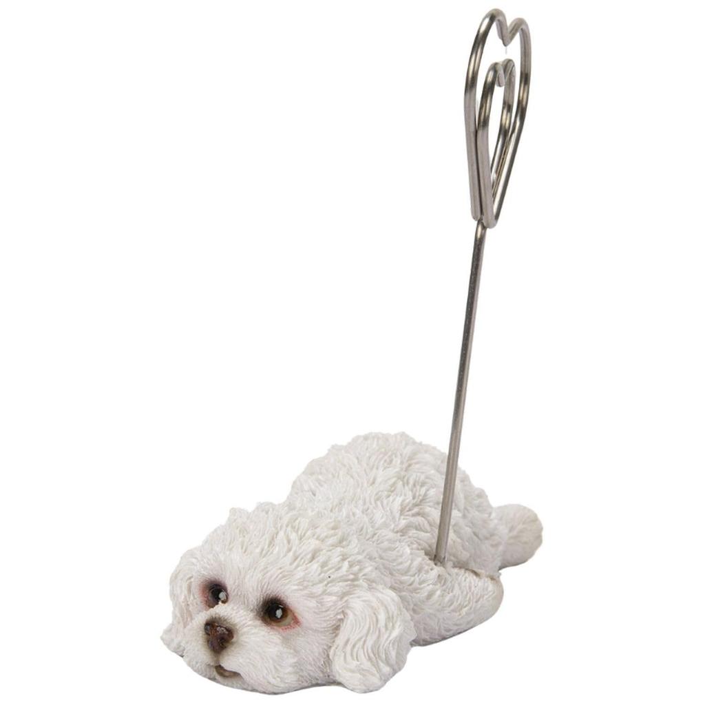 Ubia Prone Toy Poodle Shiro Memo 7 X 4 X 8 Doll Animal Garden Cute H24171 Holder, Cm, Figurine, Ornament, Decor, Realistic, Dog,
