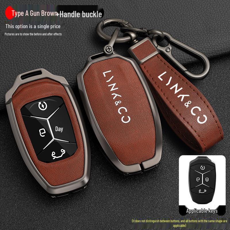 Lynk&Co Car Key Case: Metal Shell for Models 01, 02, 03 - Unisex Key Holder