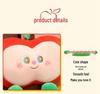 Green Apple Nap Pillow & Keychain Set: Red Apple Cushion for Sofa/Bed + Apple Pendant Keychain