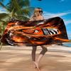 Lorient Crest Design Beach Towel Microfiber Beach Towel, Lightweight and Quick-Dry, for Summer Travel, Swimming Pool Fan Birthday Gift