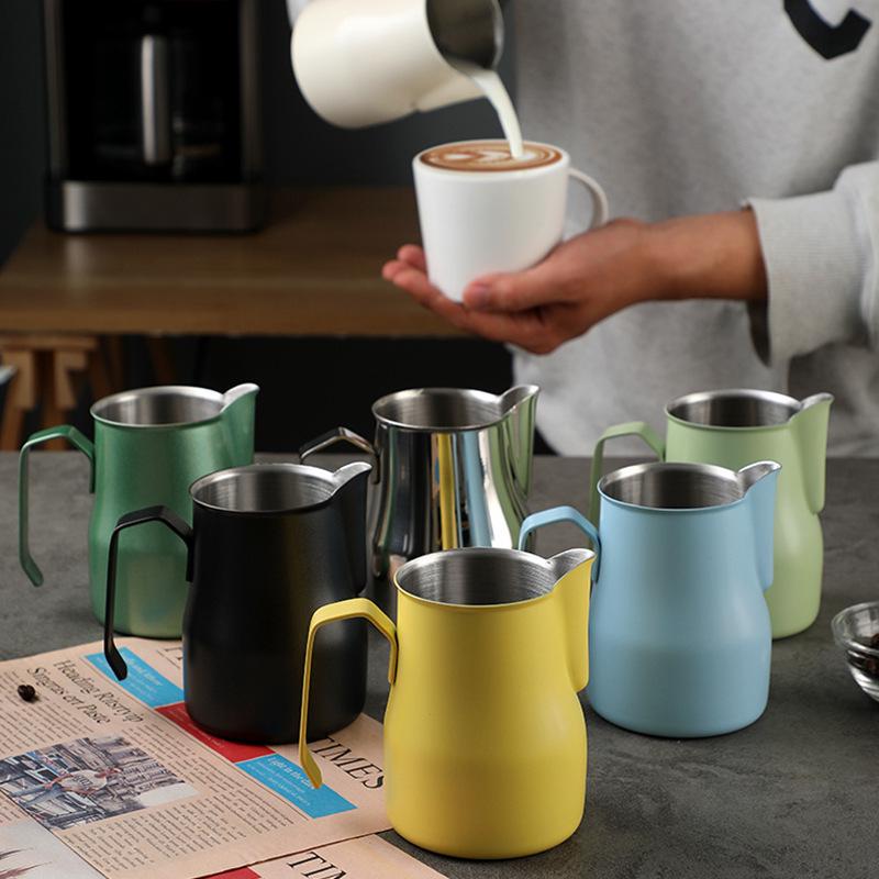 Кувшин для латте из нержавеющей стали: Питчер для взбивания молока для латте-арта