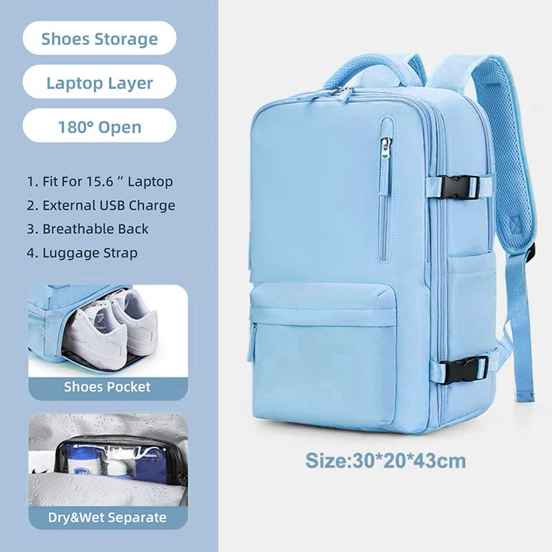 Дорожный рюкзак 35л, большая деловая сумка для ноутбука 15,6, многофункциональная зарядка через USB, женские школьные сумки Mochila, карман для обуви, XA348C