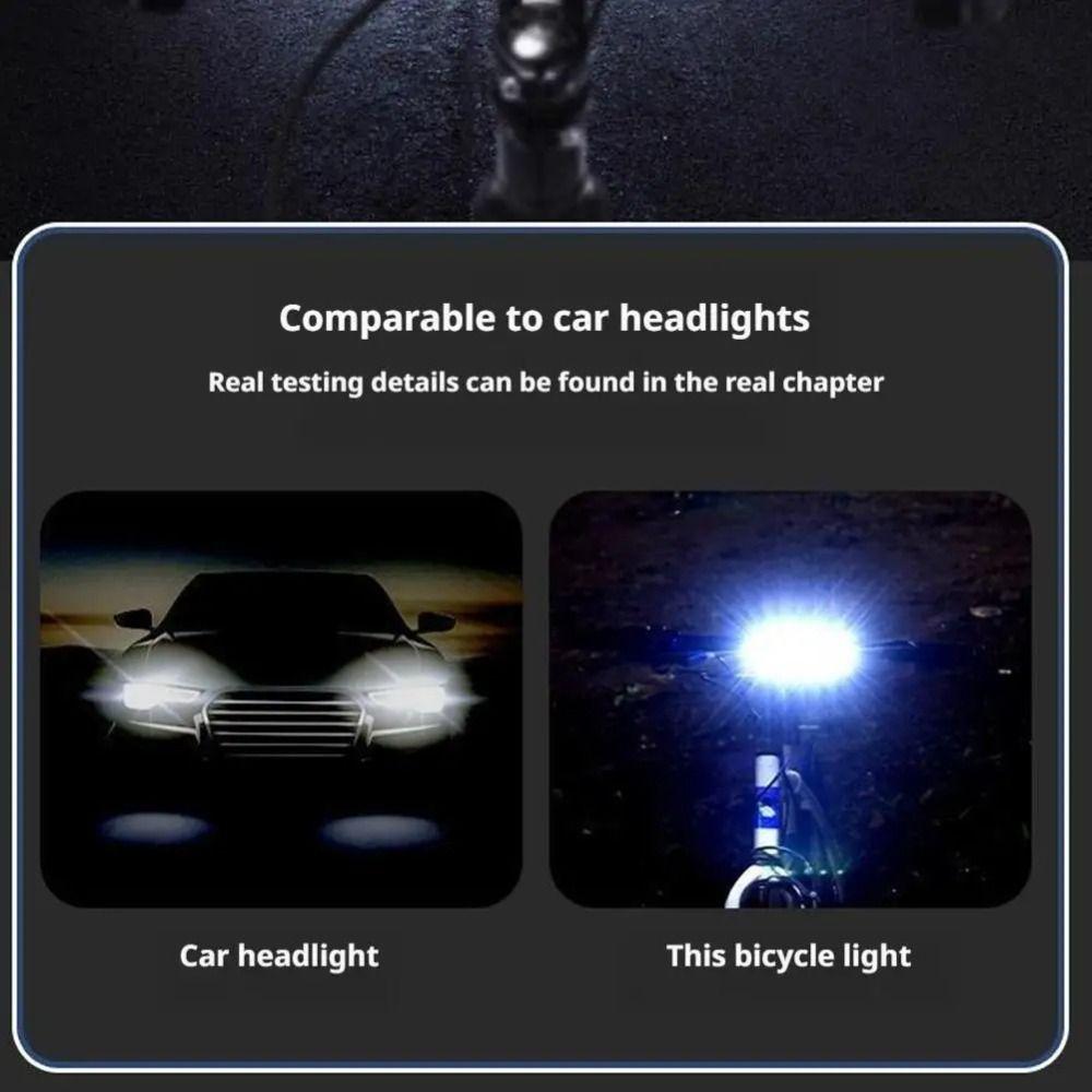 Rainproof Design Bicycle Front Rear Light IPX6 Waterproof Cycling Headlight Road Bike