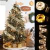Fairy Christmas Decoration Light Ribbon Christmas Tree Ornaments For Home 2022 Bows String Lights Navidad Natal New Year