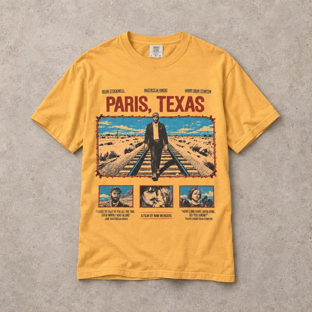 Paris, Texas Shirt | Vintage 1984 Movie Tee | Retro Cinema Graphic