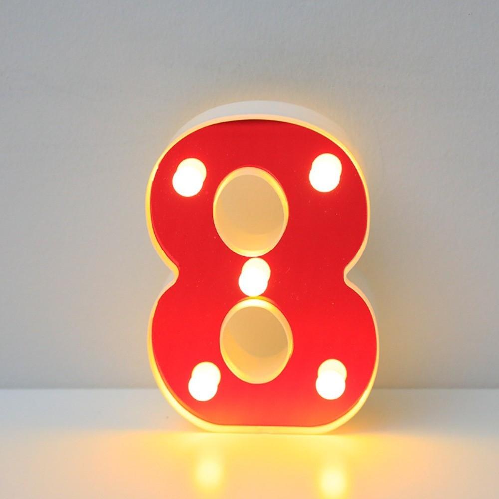 Red White Color LED Light Letters 16cm Size LED Letter Night Light Club Decoration