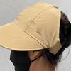 New Fashion Wide Brim Sun Hat Anti-UV Women Foldable Fishing Hat Adjustable Pocket Design Sunscreen Baseball Cap